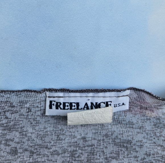 Vintage 90s y2k Blouse Hippie Top Flower Print Suede Tue Strings Bell Sleeve 90s - Picture 9 of 10